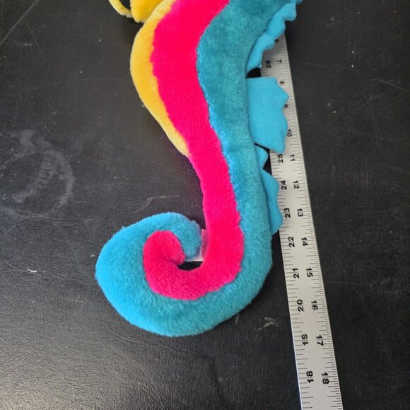 Vintage 1980’s Sea Horse 16” Plush Great American Toy Co. Multi Color Sea Horse! - Picture 6 of 7